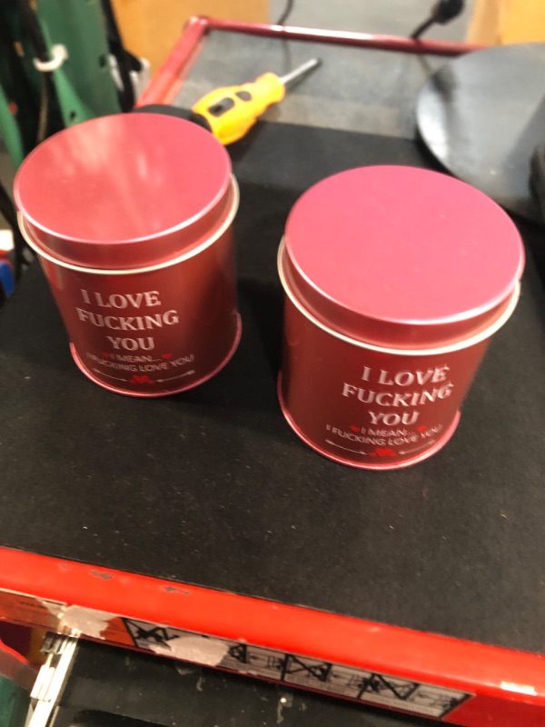 Photo 2 of **non refundable 2 pack** DAZONGE Valentines Day Gifts for Him/Her, Valentines Gardenia Scented Candle, Funny Anniversary Wedding Birthday Candle Gifts