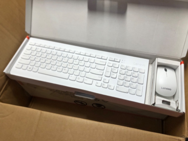 Photo 2 of Lenovo 510 Wireless Combo with 2.4 GHz USB Receiver, Slim Full Size Keyboard, Full Number Pad, 1200 DPI Optical Mouse, Left or Right Hand