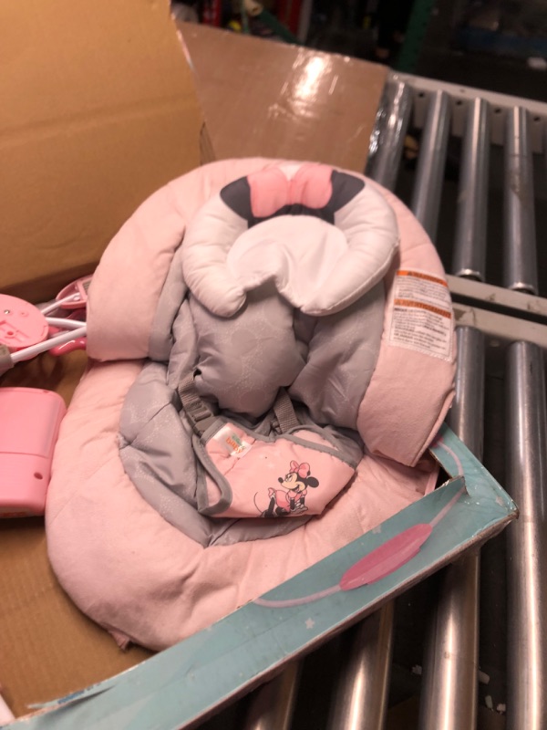 Photo 1 of Bright Starts Minnie Mouse Rosy Skies Cradling Baby Bouncer - Pink