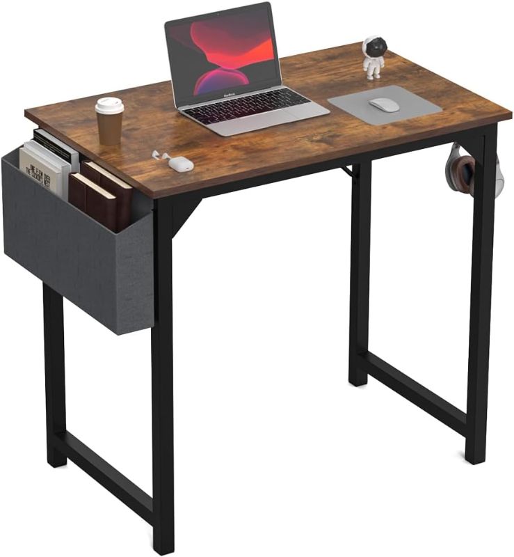 Photo 1 of DUMOS Small Computer Desk - 32 Inch Rustic BrownBasic