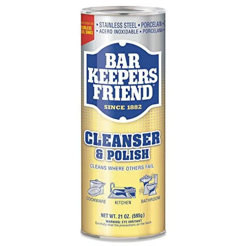 Photo 1 of 2-PACK Bar Keepers Friend Powder Cleanser (21 oz) - Multipurpose Cleaner & Stain Remover