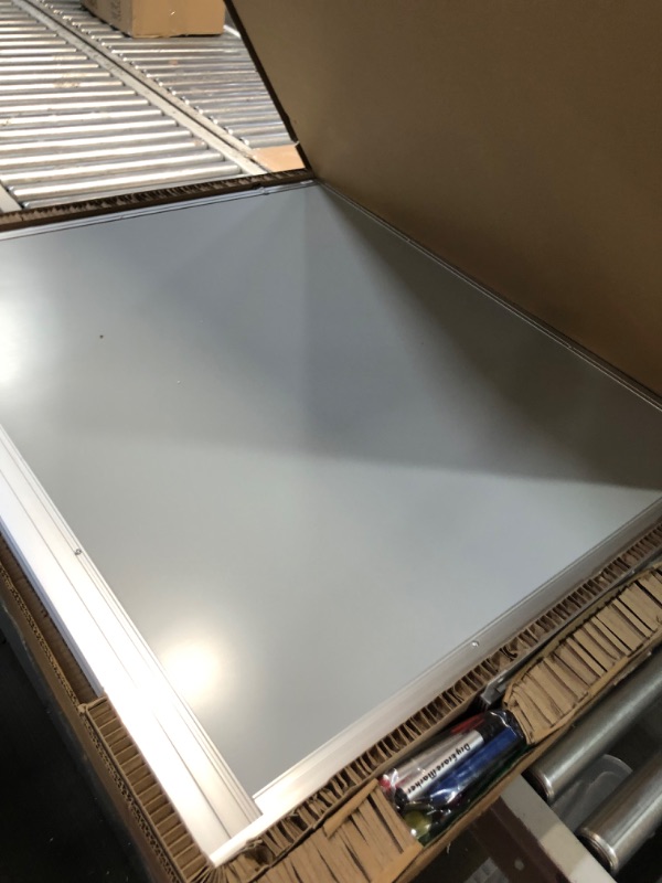 Photo 4 of Large Magnetic Whiteboard, maxtek 72 x 40 Magnetic Dry Erase Board Foldable with Marker Tray 1 Eraser 3 Markers and 6 Magnets