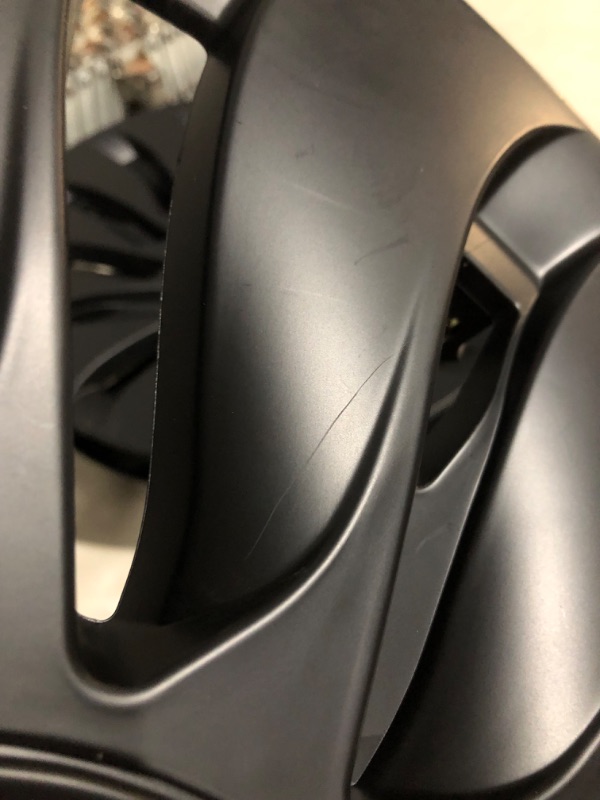 Photo 3 of ***DAMAGED - SCRATCHED AND SCRAPED - SEE PICTURES***
KAVANIC Fits Tesla Model Y Wheel Cover Hubcap 19 Inch Matte Black Support Logo Symmetry Design (4 PCS) Uberturbine Style 2020-2023 Model Y Gemini Wheel Cover Replacement Uberturbine Style Matt Black