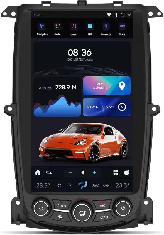 Photo 1 of Nifty City 13.6 Inch T-Style Screen for Nissan 370Z 2009-2022 Wireless CarPlay Android Auto Aucar Radio Unit 1080P Multimedia Stereo Video Player, OEM Functions, GPS Navigation (Black, 8GB+128GB)