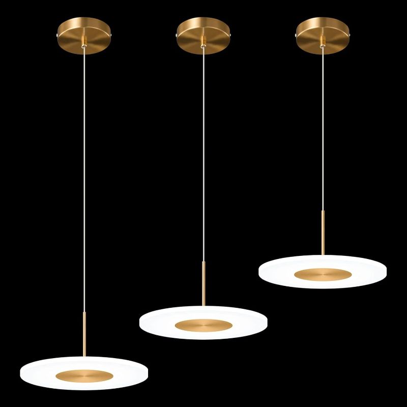 Photo 1 of ***ONLY 1 LIGHT - UNABLE TO TEST***
zhllmq Modern Pendant Light Kitchen Light Fixtures Ceiling LED 6000K Mini Gold