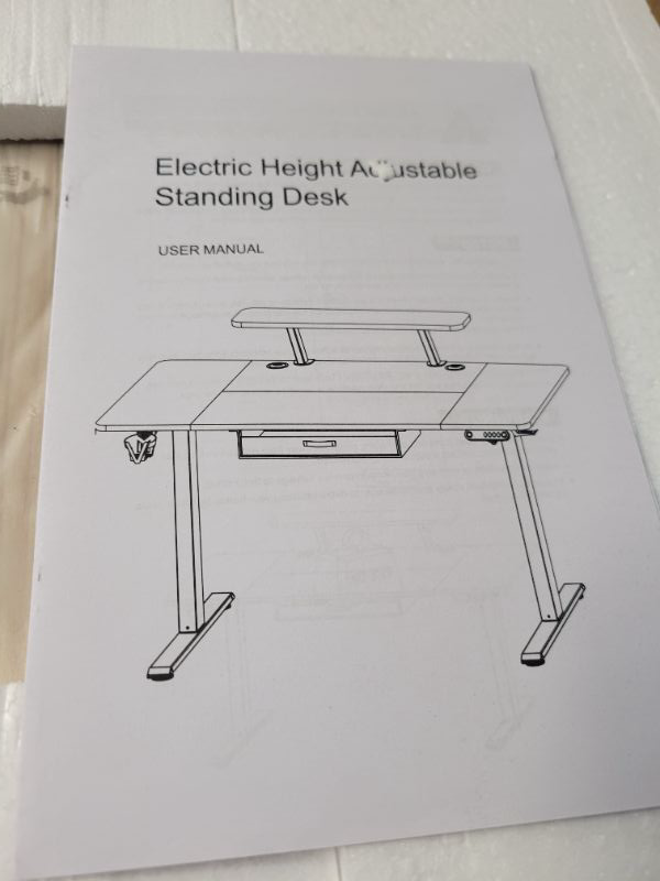 Photo 2 of (important)(see notes) Claiks Standing Desk with Keyboard Tray, Electric Standing Desk Adjustable Height