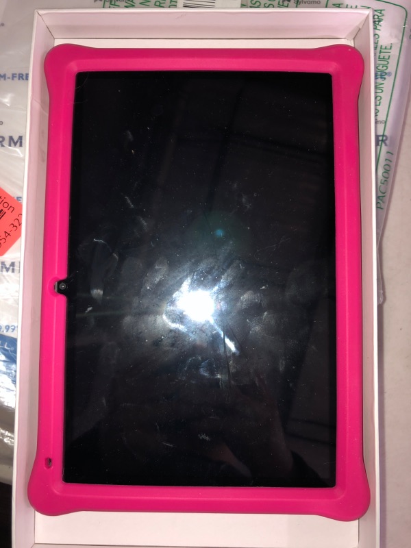 Photo 2 of Kids Tablet 10 inch, Android Tablet for Kids, 2GB RAM 32GB ROM Android 11 Tablets IPS Touch Screen 1280x800, Iwawa & Parent Control Toddler Tablet, WiFi, Dual Camera, 6000mAh Battery, Shockproof Case Pink