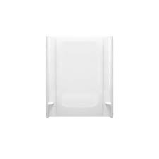 Photo 1 of **damaged**STERLING STORE+ 60 in. W x 75.75 in. H 1 -Piece Direct-to-stud Back Shower Wall in White