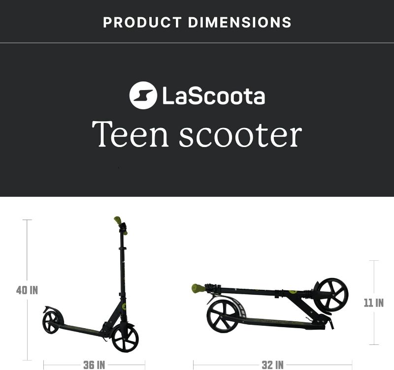 Photo 3 of (READ FULL POST) LaScoota Toddler and Teen Combo, Adjustable Height Handle Bars, Bundle of 2 Scooters