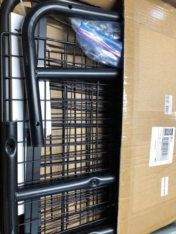 Photo 1 of Laundry Cart with Wheels and Hanging Rack, Rolling Laundry Basket with Clothes Rack Laundry Butler with Wire Storage Rack Coat Rack for Laundry Bedroom Hallway, Black