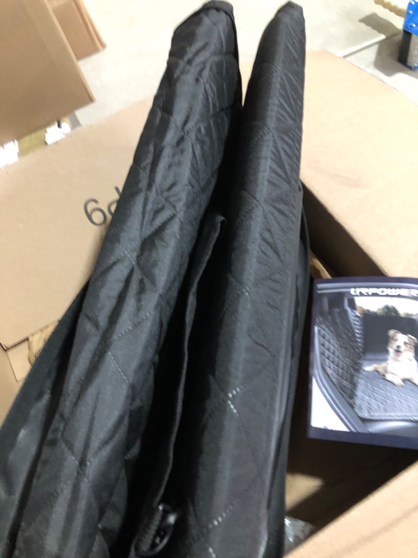 Photo 1 of **damaged**URPOWER Back Seat Extender for Dogs, Dog Car Seat Cover with Hard Bottom Dog Car Seat Bed Waterproof Dog Hammock for Car Pet Backseat Protector with Mesh Window and Storage Pocket for Car, Truck, SUV