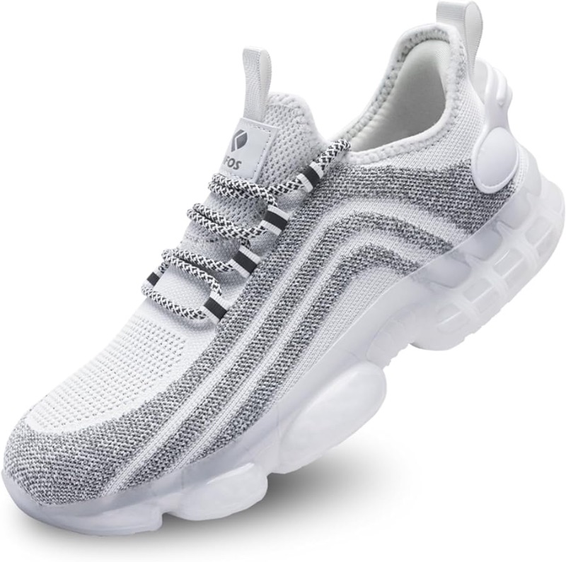 Photo 1 of DIFOS Men's Walking Shoes Slip-on Running Shoe Air-Cushion Mesh Fashion Sneakers Gym Casual Athletic Lightweight Reflective