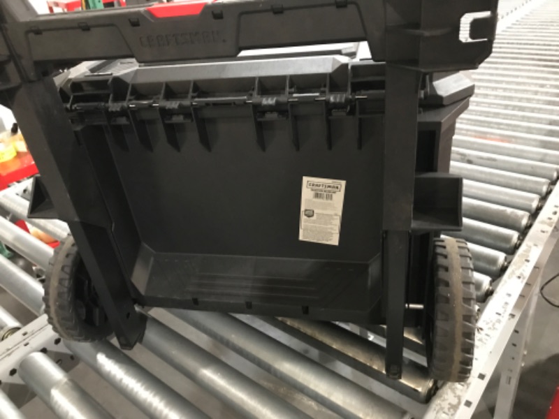 Photo 1 of **DAMAGED SEE NOTES**CRAFTSMAN TRADESTACK System 22.5-in.Drawer Tool Box, Black, Structural Foam, Lockable (CMST21445)