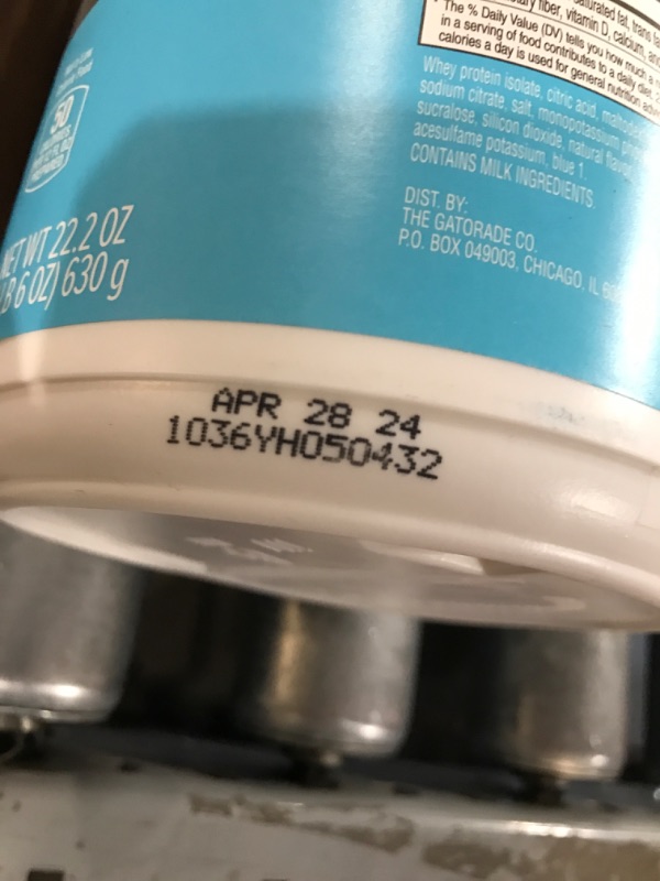 Photo 2 of **NON-REFUNDABLE**Gatorade Zero with Protein Powder, 10g Whey Protein Isolate, Zero Sugar, Electrolytes, Glacier Freeze, 1.5lb Canister (Pack of 1) Glacier Freeze 1.5 Pound (Pack of 1)