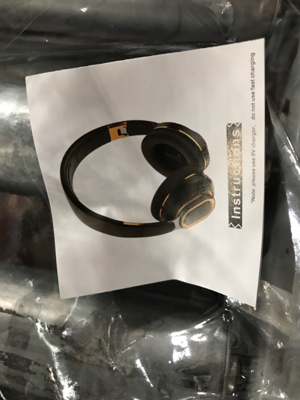 Photo 3 of **SEE NOTES**E-SHIDAI Portable Wireless Headphones - Foldable Lightweight Over-Ear Headphones, Ergonomically Designed Bluetooth Headphones, Soft and Comfortable for Office, School, Travel, Sports (Light Gray)