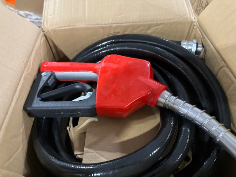 Photo 2 of VEVOR Diesel Fuel Transfer Pump Kit,10 GPM 12V DC Portable Electric Self-Priming Fuel Transfer Extractor Pump Kit with Automatic Shut-off Nozzle Hose for Diesel, Kerosene, Machine, Transformer Oil