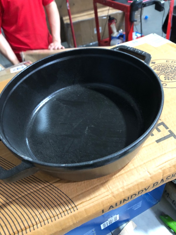 Photo 5 of (see all images) Cast Iron Set 4-pc, Stackable Space-Saving Cookware Set, Dutch Oven, Cast Iron Skillet, Cast Iron Grill Pan