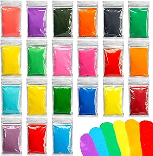 Photo 1 of 3 otters Colored Sand for Crafts, Art Sand Kit for Kid, Assorted Colors Sand for Sand Art, Supplementary Sand Art Painting, Vase Filler, Art Refill Kit (21 Bags, 4.63Lb Total)