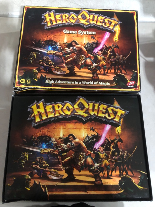 Photo 5 of ***USED*DAMAGE TO BOX*PICTURED***
Hasbro Gaming Avalon Hill HeroQuest Game System Tabletop Board Game,Immersive Fantasy Dungeon Crawler Adventure Game for Ages 14 and Up,2-5 Players