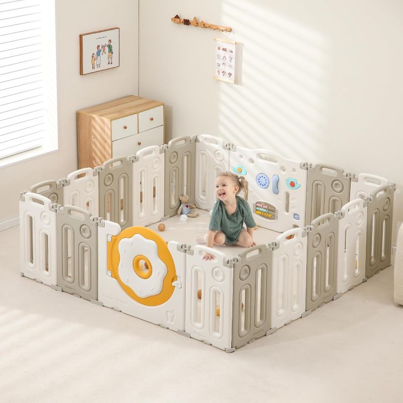 Photo 1 of **NON-REFUNDABLE**NO RETURNS**PARTS ONLY***READ NOTES***
Foldable Baby Playpen, 18 Panels
