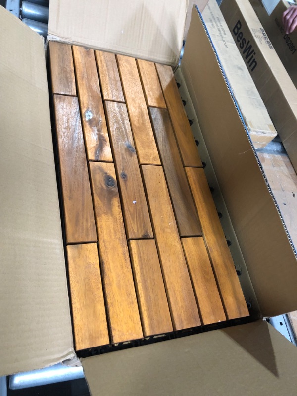 Photo 2 of Interlocking Deck Tiles 24 x 12 Long Boards- 6 Pack 