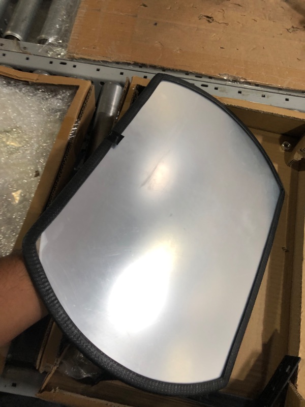 Photo 3 of *** UNKNOWN IF MISSING PARTS *** Geetery 2 Pcs Indoor Convex Security Mirror Round Rectangular Acrylic Convex Mirror (18" x 12")