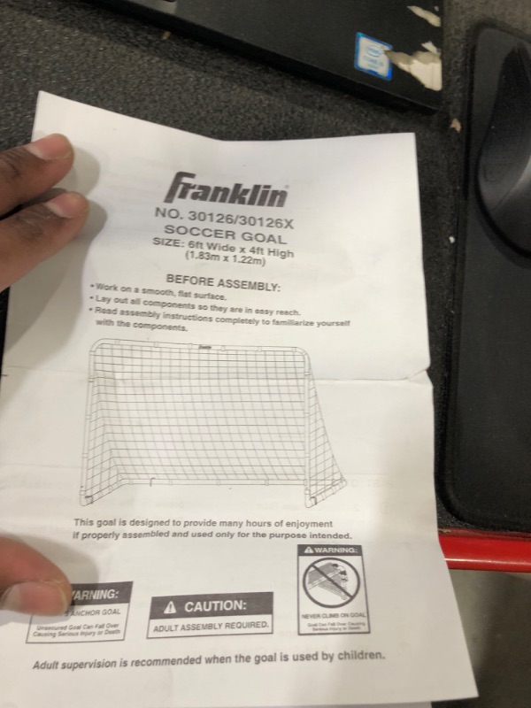 Photo 3 of Franklin Sports Competition Soccer Goal - 6FTX4FT