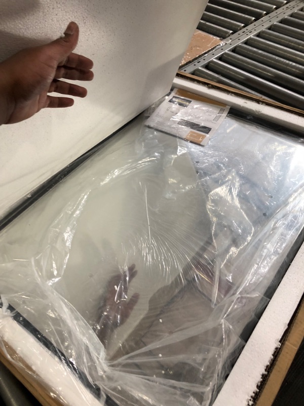 Photo 2 of ANDY STAR Wall Mirror for Bathroom 22x30 Inch, Matte Black