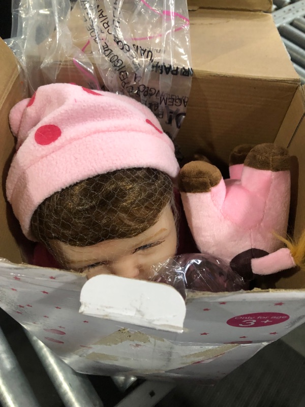 Photo 1 of CHAREX Reborn Baby Dolls - 22 inches Realistic Newborn Soft Vinyl Baby Dolls Toy for Kids Age 3+