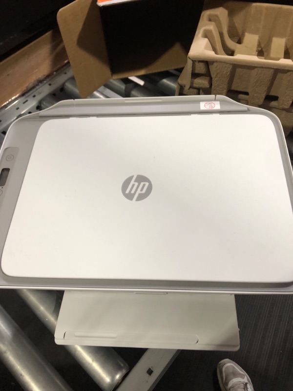 Photo 2 of HP DeskJet 2755e Wireless Color All-in-One Printer with bonus 6 months Instant Ink (26K67A), white