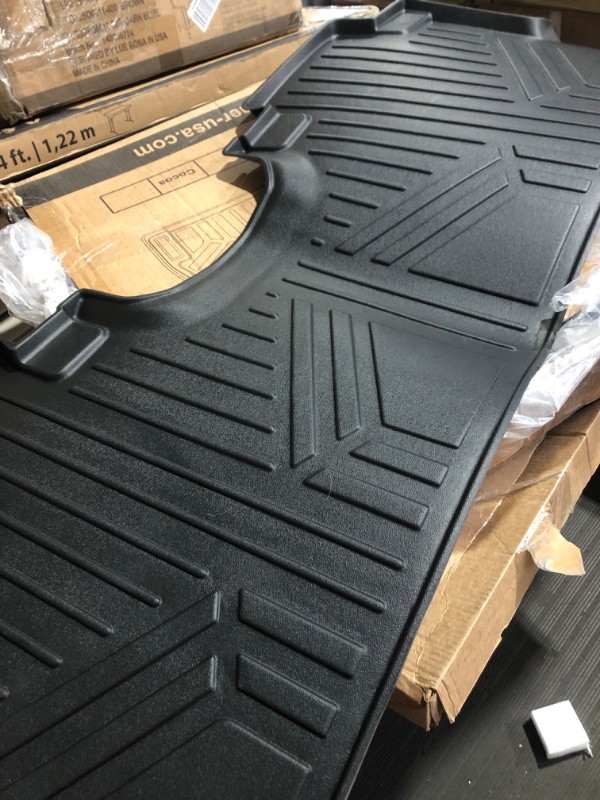 Photo 4 of *STOCK PHOTO FOR REFERNCE ONLY* SMARTLINER All Weather Protection Custom Fit 2 Row Floor Mat Liner Set Compatible with 2019-2024 Chevrolet Silverado 1500/2020-2024 Silverado 2500 HD | 3500 HD Crew Cab Models