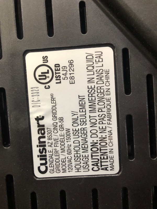 Photo 7 of (USED) Cuisinart® Griddler® 5