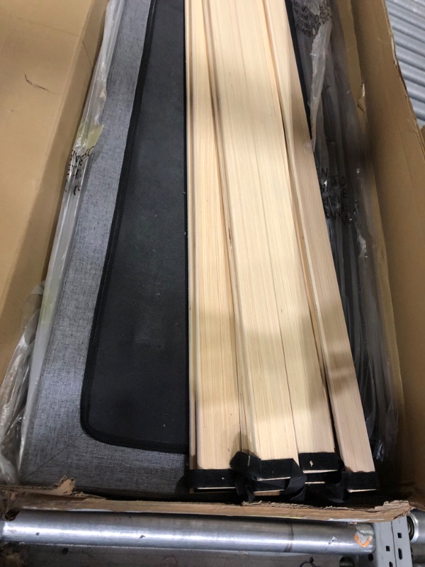 Photo 1 of *** UNKNOWN IF MISSING PARTS *** IYEE NATURE King Bed Frame Upholstered Platform with Headboard and Strong Wooden Slats