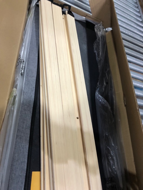 Photo 1 of *** UNKNOWN IF MISSING PARTS *** IYEE NATURE King Bed Frame Upholstered Platform with Headboard and Strong Wooden Slats