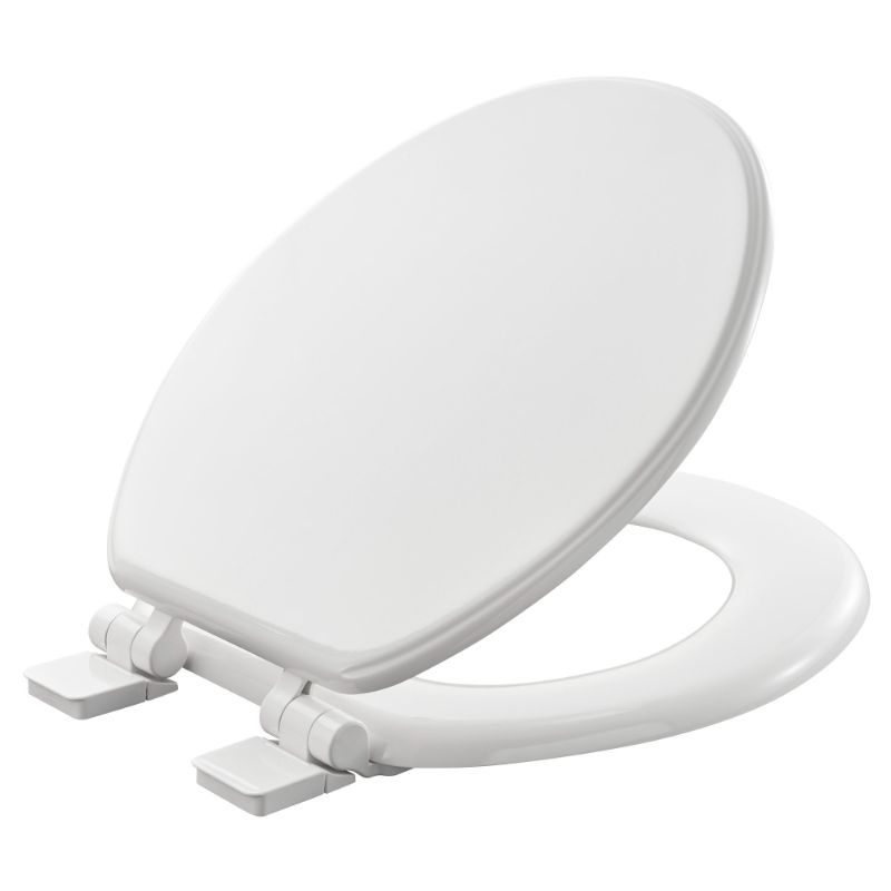 Photo 1 of *** UNKNOWN IF MISSING PARTS *** American Standard Moments Round Front Toilet Seat White Easy Clean Slow Close
