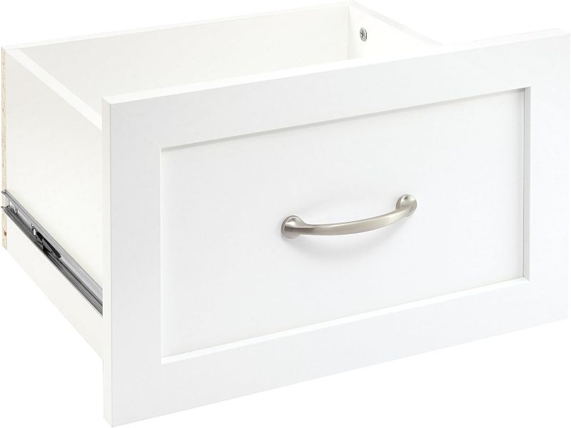 Photo 1 of *** STOCK PHOTO FOR REFERENCE ONLY *** ClosetMaid BrightWood 16-in x 10-in x 13-in White Drawer Unit
