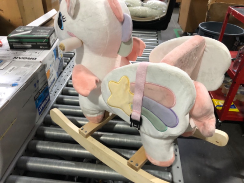 Photo 4 of *** MINOR DAMAGE *** FUNLIO Unicorn Baby Rocking Horse