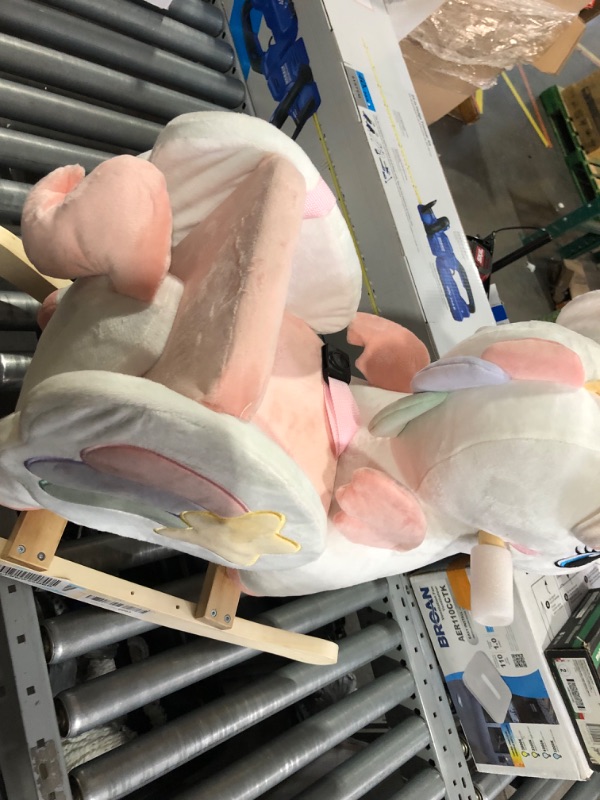 Photo 3 of *** MINOR DAMAGE *** FUNLIO Unicorn Baby Rocking Horse