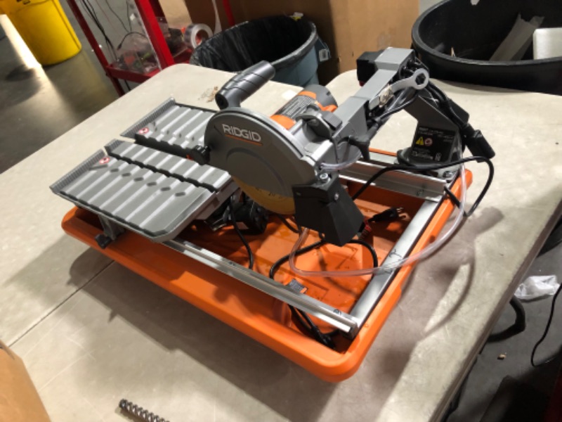 Photo 8 of *** STOCK PHOTO FOR REFERENCE ONLY | UNKNOWN IF MISSING PARTS *** 9-Amp 7 in. Blade Corded Wet Tile Saw with Stand
