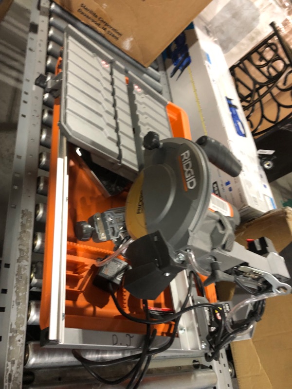 Photo 1 of ***NONREFUNDABLE - NOT FUNCTIONAL - FOR PARTS ONLY - SEE COMMENTS***
RIDGID 9-Amp 7 in. Blade Corded Wet Tile Saw with Stand