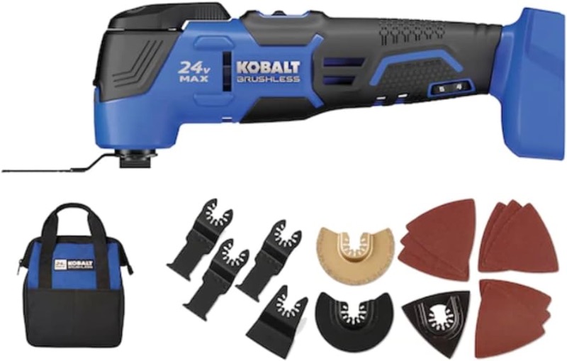 Photo 1 of **MISSING PARTS - UNABLE TO TEST**
Kobalt 18-Piece Cordless 24-Volt Max Oscillating Tool Kit