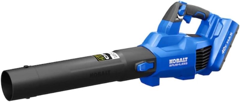 Photo 1 of **MAY BE MISSING PARTS**
Kobalt Gen4 40-Volt 520-CFM 120-MPH Brushless Handheld Cordless Electric Leaf Blower w/ Battery