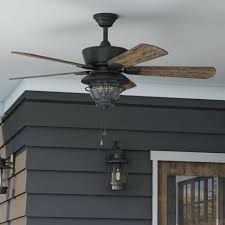 Photo 1 of **UNABLE TO TEST - GLASS PIECE MISSING**
Harbor Breeze Merrimack II 52-in Bronze Indoor/Outdoor Ceiling Fan with Light (5-Blade)