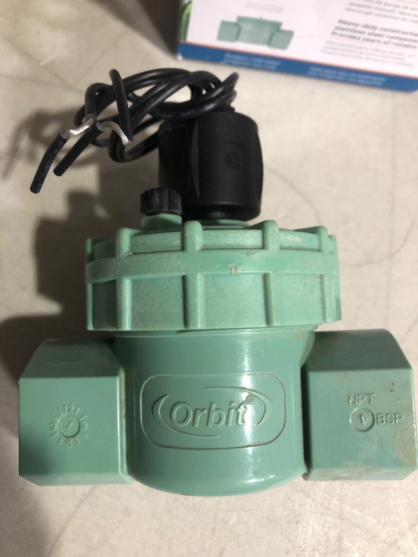 Photo 2 of (see all images) Orbit 1-in Plastic Electric Inline Irrigation Valve