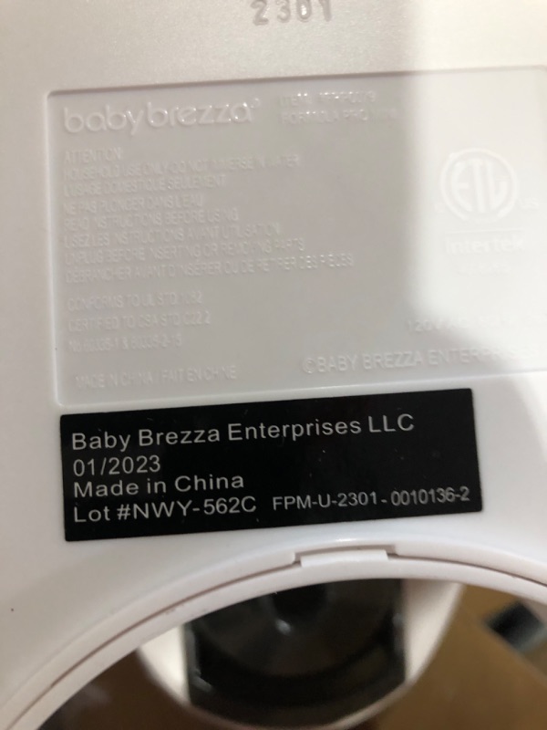 Photo 3 of **UNABLE TO TEST**
Baby Brezza Formula Pro Mini Baby Formula Maker