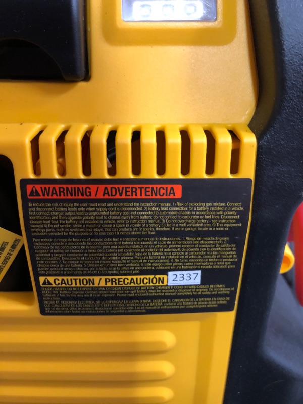 Photo 3 of DEWALT DXAEJ14-Type2 Digital Portable Power Station Jump Starter