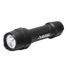 Photo 1 of Husky 1000 Lumens Tough Stainless Steel Core Multi-Setting LED Flashlight, Impact and Water Resistant with Batteries