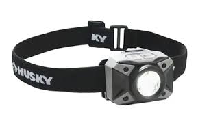 Photo 1 of Husky
500-Lumens Dual Beam LED Headlamp 5 modes Impact and Water Resistant with Batteries