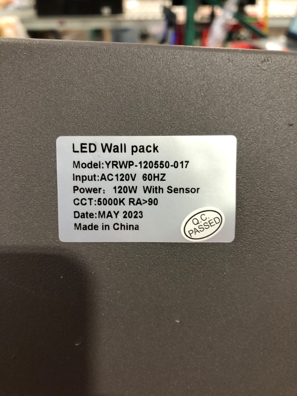 Photo 3 of **UNABLE TO TEST**
Lightdot 4 Pack 120W LED Wall Pack Lights with Photocell, 18000 LM (1020W HPS/HID Equivalent)| 4Pack