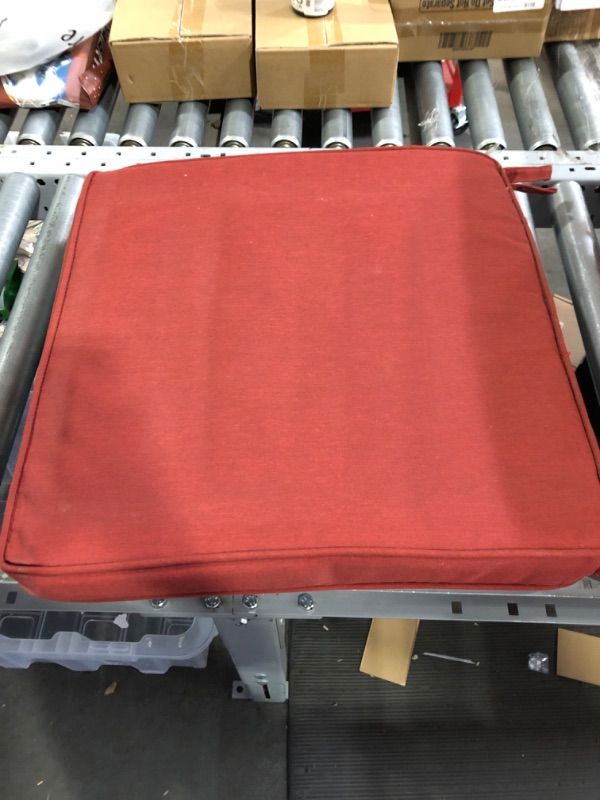 Photo 2 of (NON-REFUNDABLE) Arden Selections ProFoam Essentials Outdoor Seat Cushion 20 x 20, Ruby Red Leala